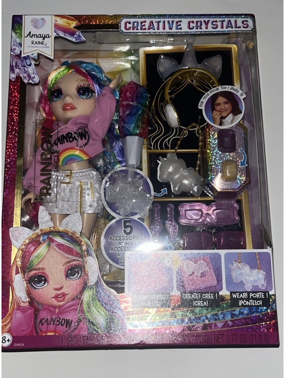 Rainbow High Creative Crystals Amaya Raine Fashion Doll Accessories